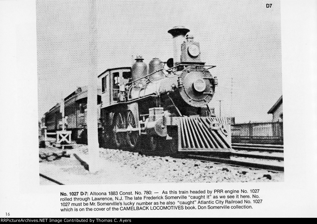 PRR "Class 'D' Locomotives," Page 16, 1981